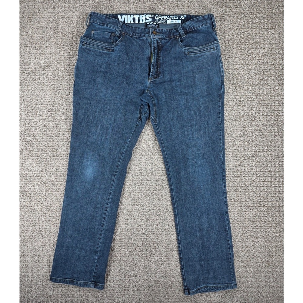 Viktos Operatus XP Tactical Jeans‎ Mens 36x30 Blue Denim Stretch Straight Leg